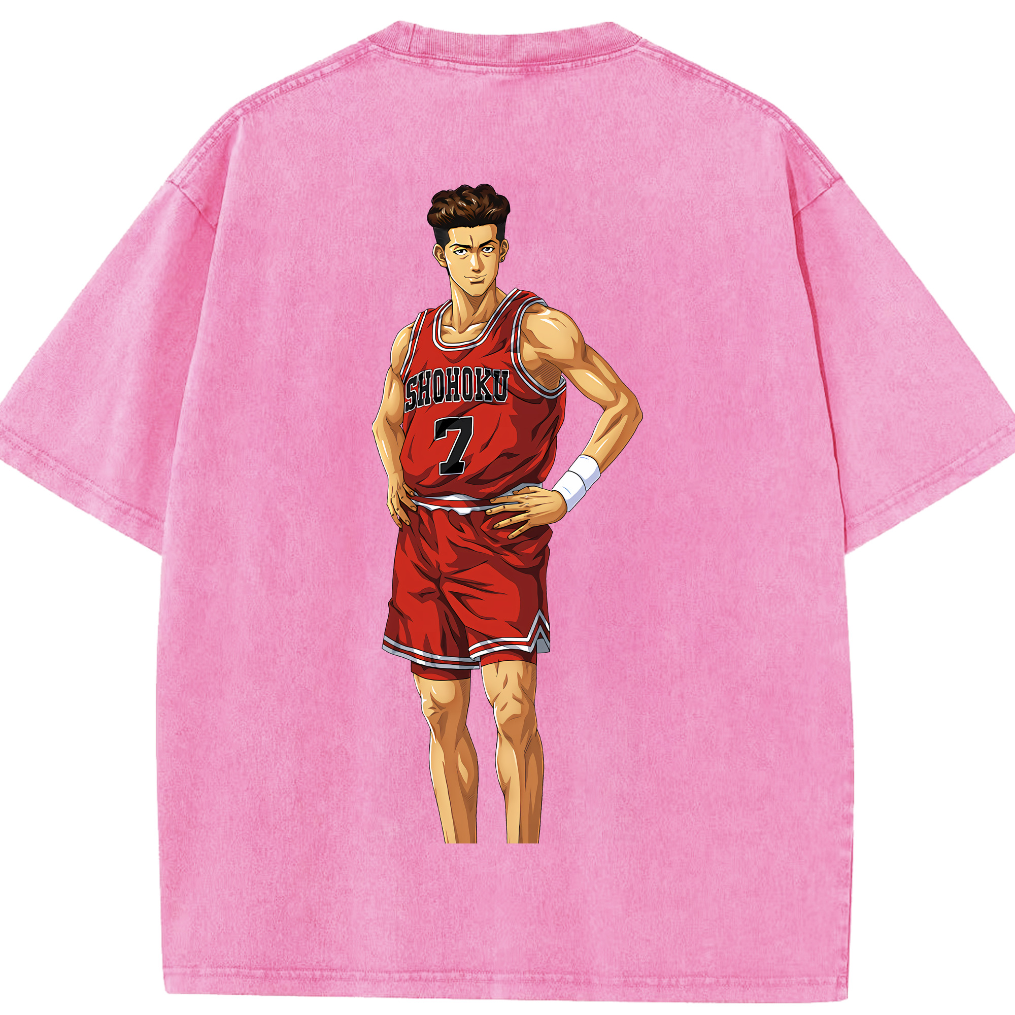 （画像用） SLAM DUNK／スラムダンク 綿100% ヴィンテージ風 半袖Tシャツ（背面プリント）